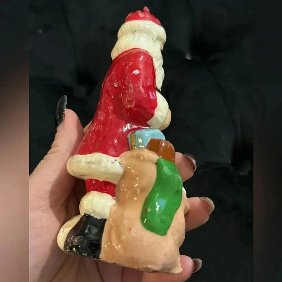 Vintage Santa Claus Christmas Candle Holiday Decor 90’s Cottagecore Country - Picture 6 of 9